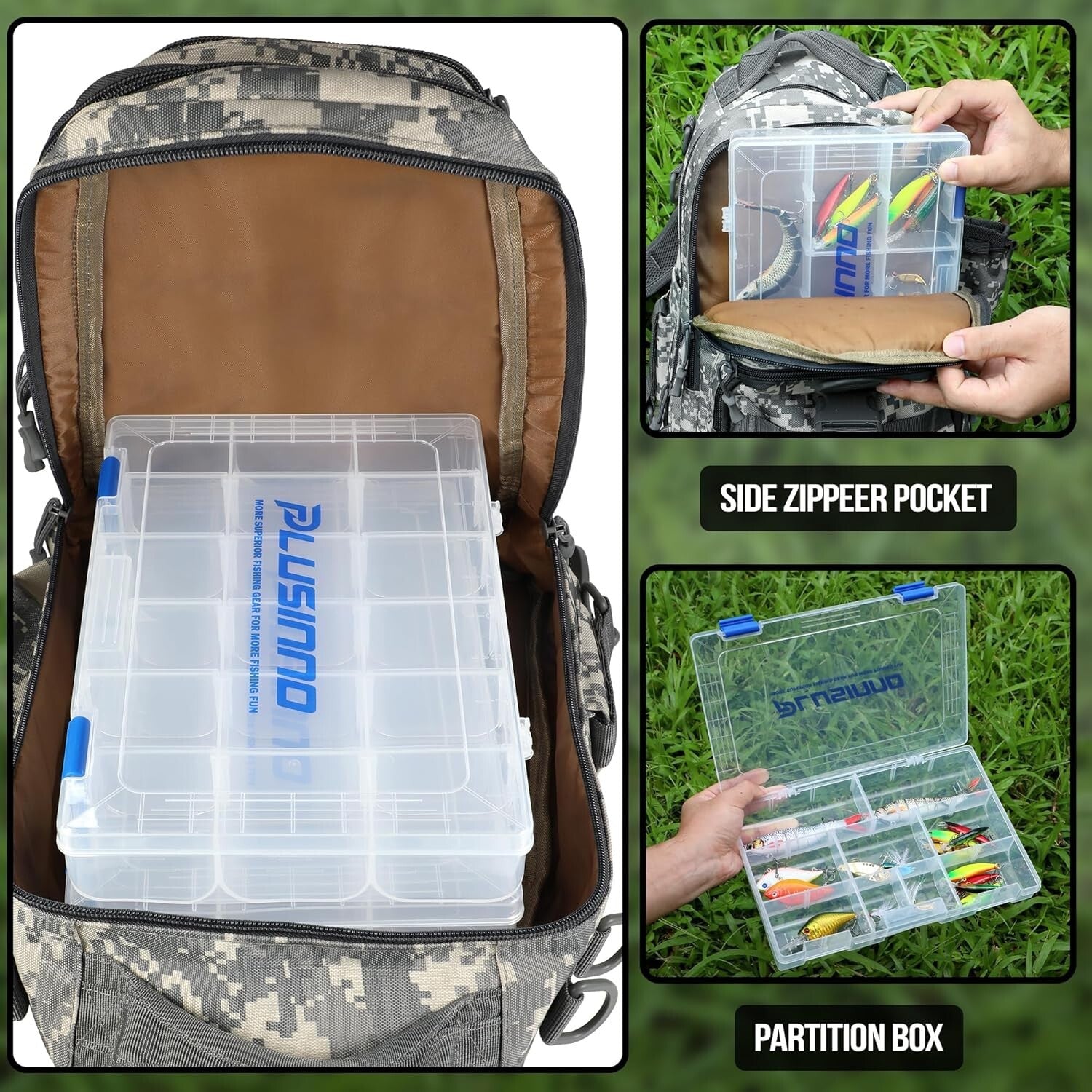 Multi-Functional Fishing Backpack with Tackle Storage & Water-Resistant Design