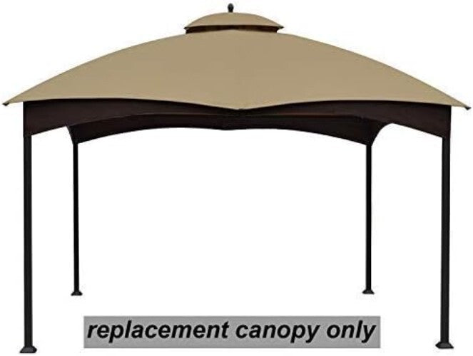 12ft x 10ft Water Resistant Gazebo Canopy Top in New Beige for Allen Roth