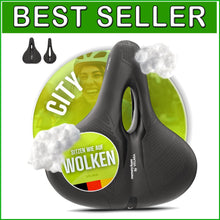 Load image into Gallery viewer, Comfortable Waterproof Bike Saddle - 3 Zone Concept with Airflow for All Riders