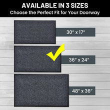 Load image into Gallery viewer, Stylish Striped Indoor/Outdoor Doormats - 36x24'' Ribbed for Easy Cleaning