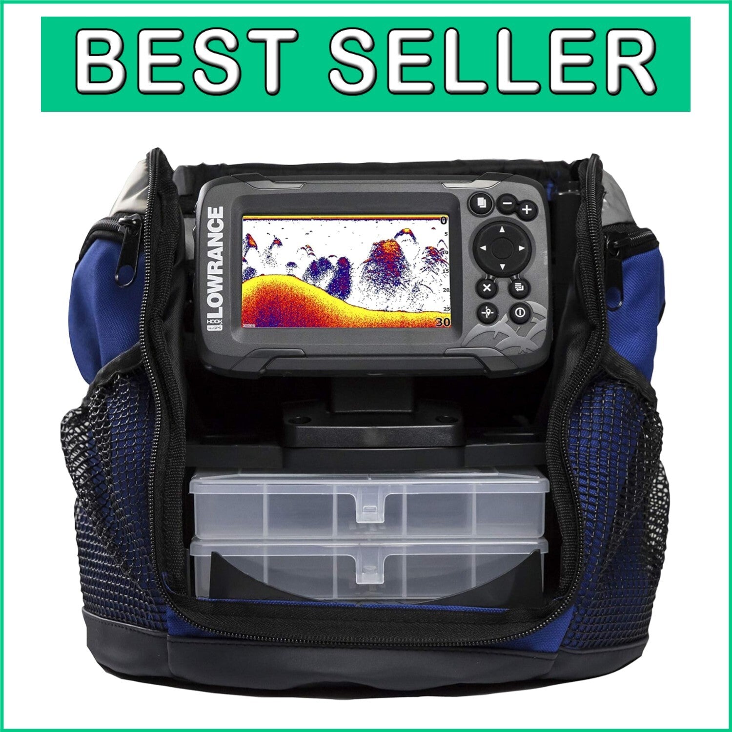 All-Season HOOK2 4x Fish Finder: Lightweight with Durable SolarMAX Screen