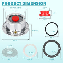 Load image into Gallery viewer, Sleek 3434009 Trailer Hub Caps With Extra Rubber Plugs - Bolt-On Installation