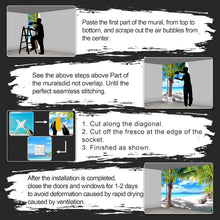 Load image into Gallery viewer, Extra Large Beach Mural - Coastal Ocean Wallpaper 151"x105" for Elegant Spaces