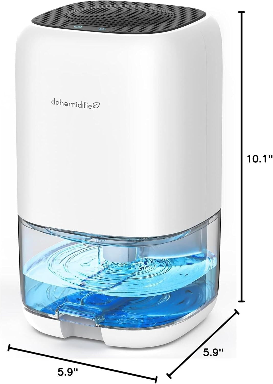 Compact 35 OZ Dehumidifier for Bedroom & Bathroom - Efficient Humidity Control