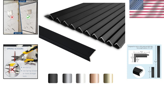 Easy-to-Install Peel and Stick Aluminum Tile Trim for Kitchen & Bath Backsplash