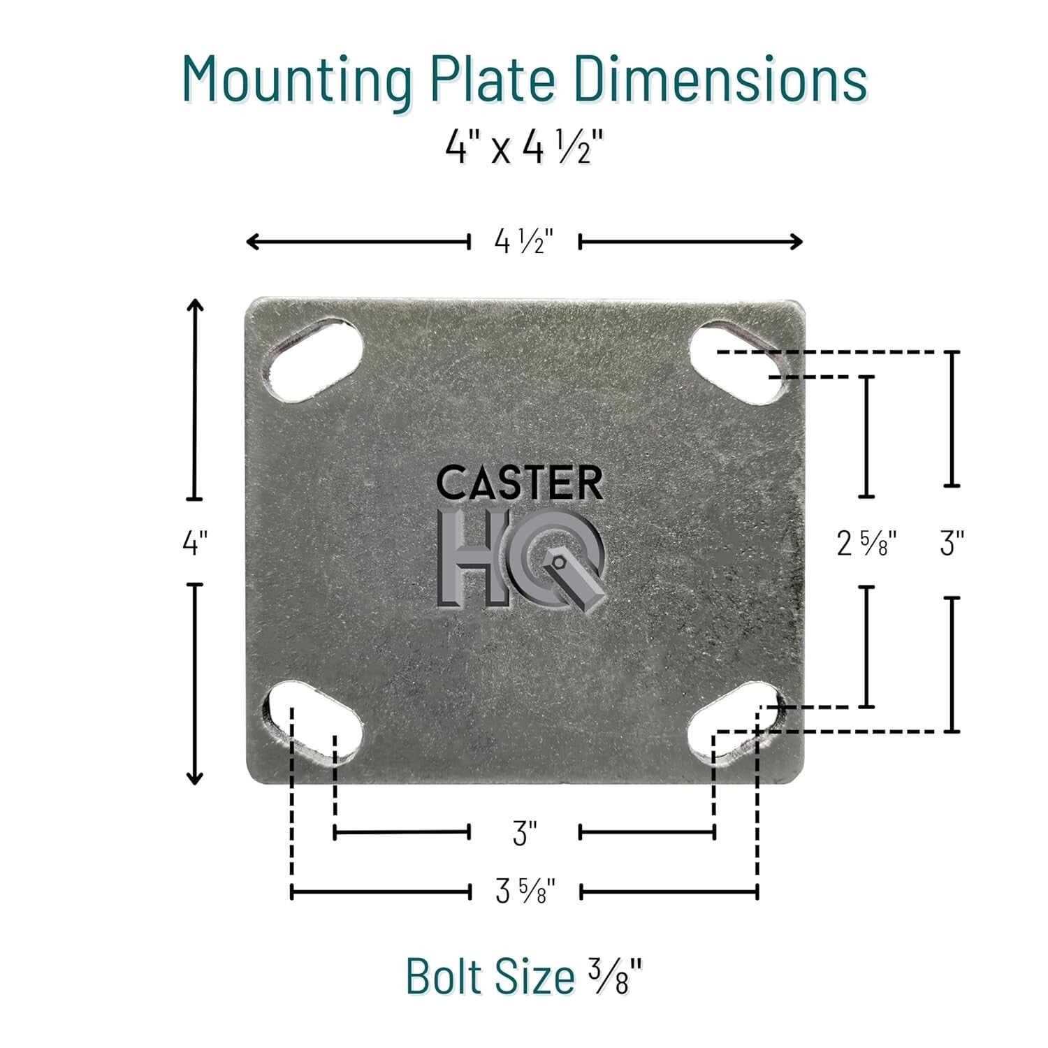 6" x 2" Heavy Duty Polyurethane Swivel Casters with Brakes - 3600lbs Capacity