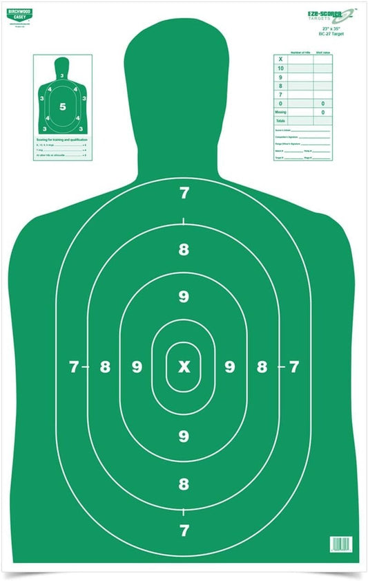 High-Contrast Silhouette Paper Targets – 23x35 Inch for Indoor/Outdoor Shooting