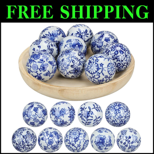 Set of 9 Decorative Chinoiserie Balls - Stunning Centerpieces for Every Occasion