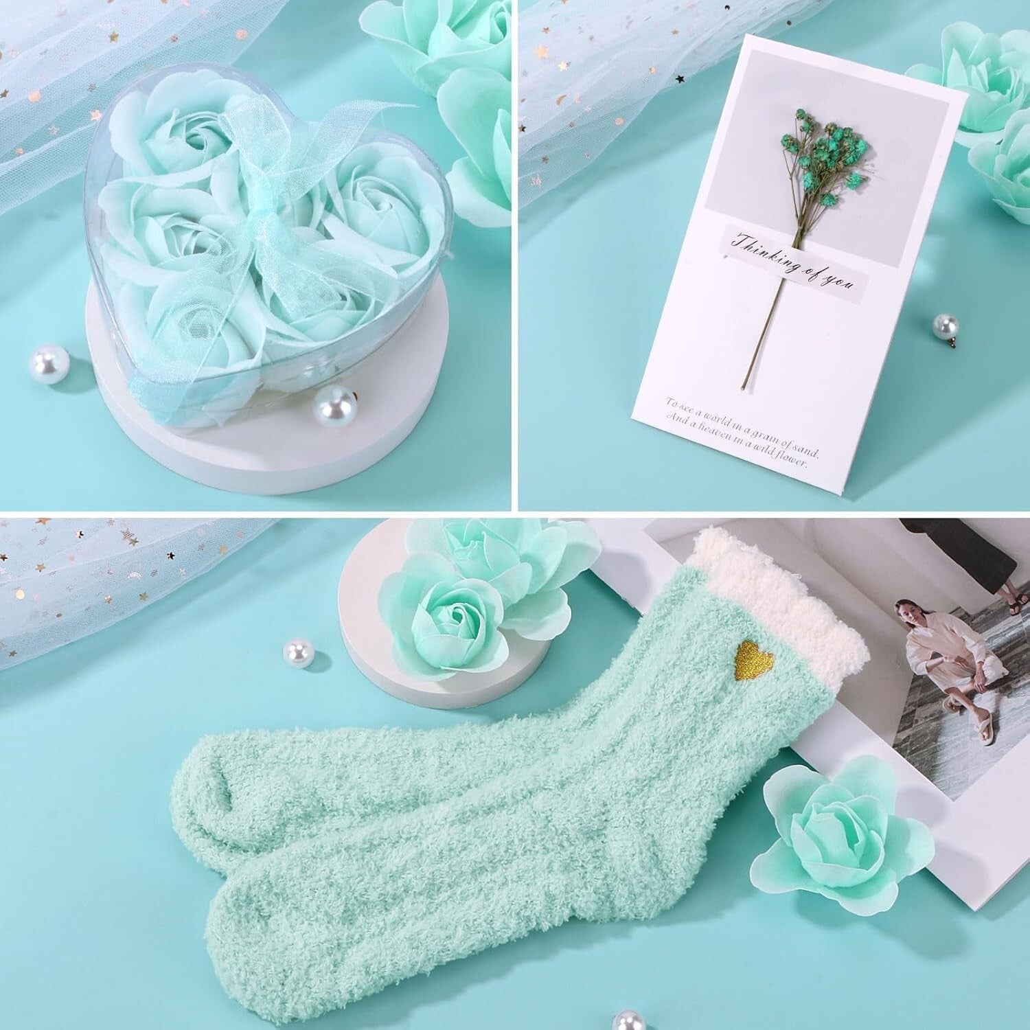 Elegant Self-Care Gift Set - Relaxation Spa Basket for Women, Unique Birthdays