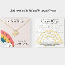 Load image into Gallery viewer, Elegant Silver or Gold Pet Memorial Jewelry - Heartfelt Sympathy Gift for Loss