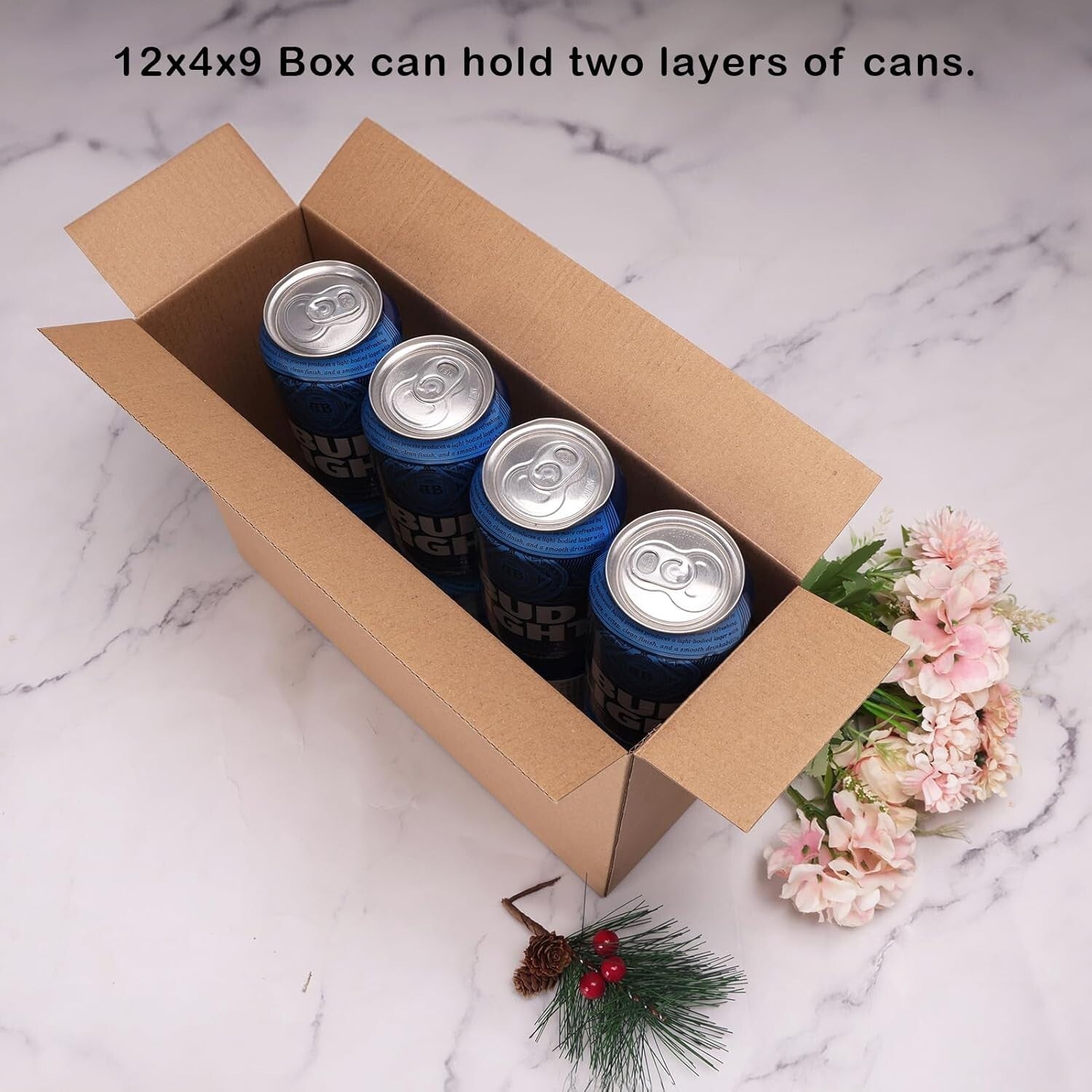 40 Pack Eco-Friendly 12x9x4 Inch Shipping Boxes for Easy Mailing & Moving