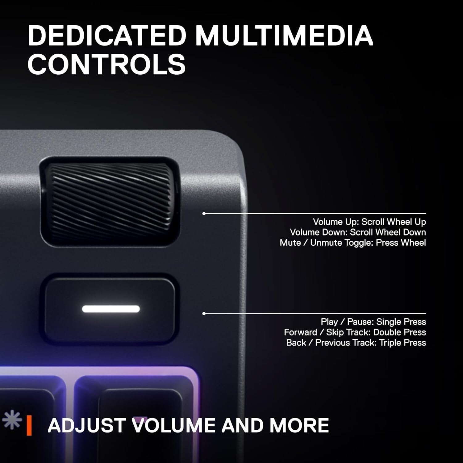 Ergonomic Apex 3 RGB Gaming Keyboard – Magnetic Wrist Rest & Multimedia Controls