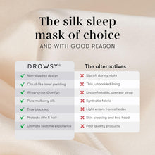 Load image into Gallery viewer, All-Size Secure Fit Silk Sleep Mask – Luxurious Dusty Gold for Total Darkness