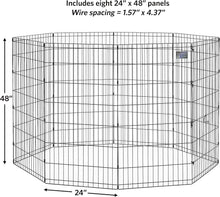 Load image into Gallery viewer, Secure &amp; Spacious Pet Exercise Pen, 24" W x 48" H - Ideal for Indoor/Outdoor Use