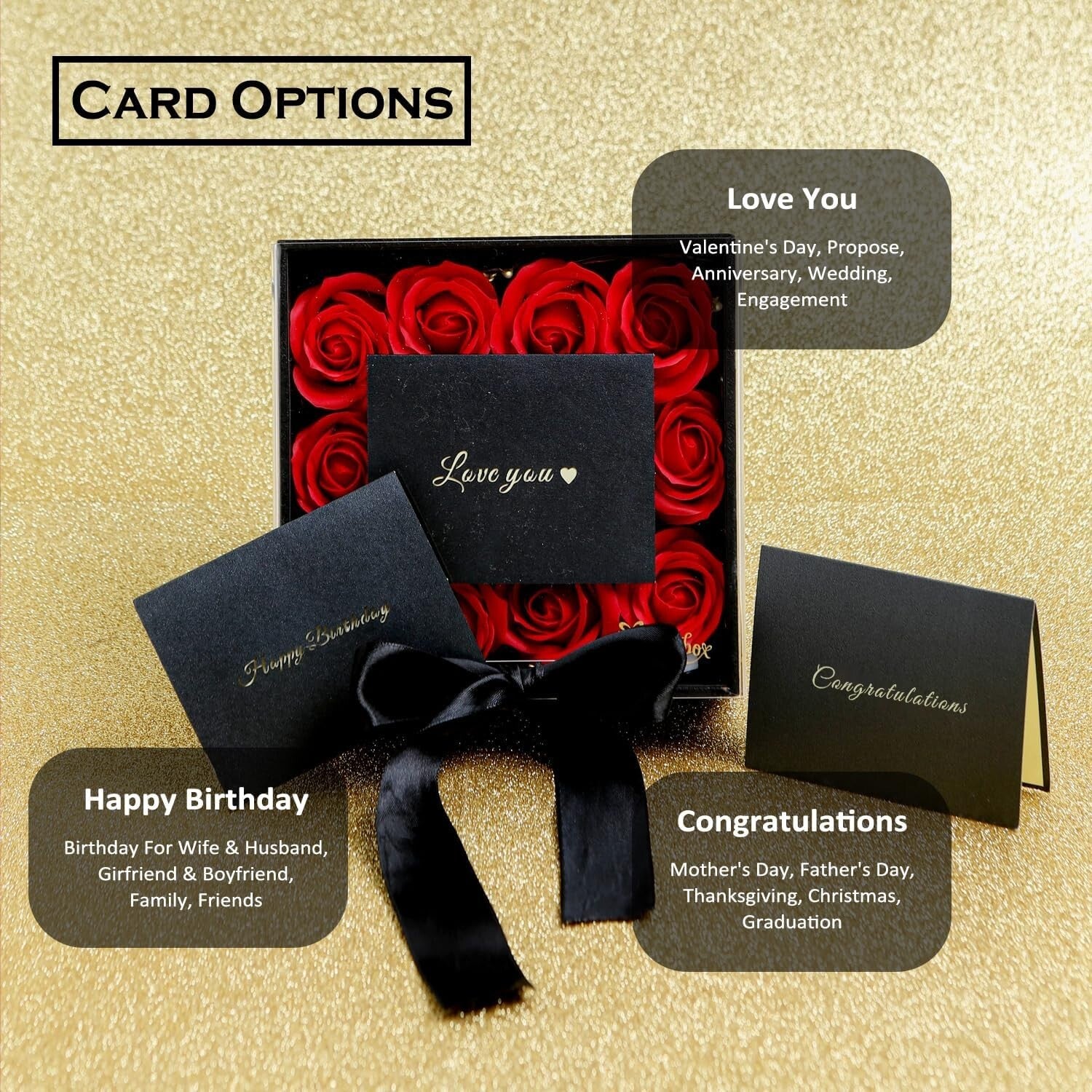 Durable Money Pull-out Surprise Box with Red Roses - Perfect for Any Occasion