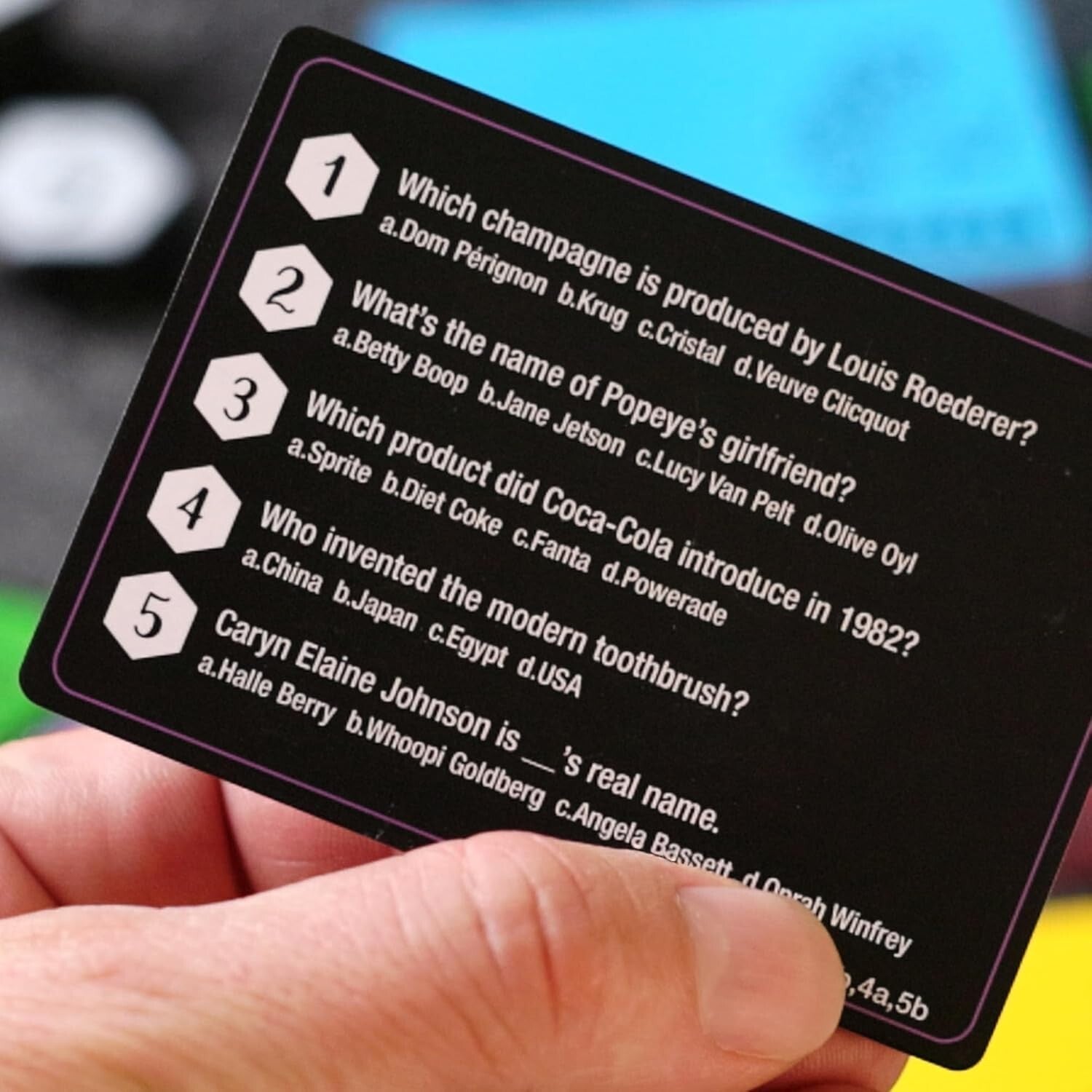 1500-Question Trivia Board Game with 65 Hexagon Tiles for Engaging Challenges