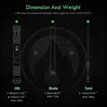 Load image into Gallery viewer, Adult Gift RGBX Light Saber with 12 Sound Fonts and Durable Design for Dueling