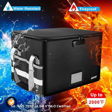 Load image into Gallery viewer, Water-Resistant Fireproof File Box with Combination Lock – Secure Your Valuables