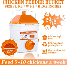 Load image into Gallery viewer, Rain-Proof Hanging Feeder &amp; Waterer Set for Chickens - Easy Installation &amp; Use