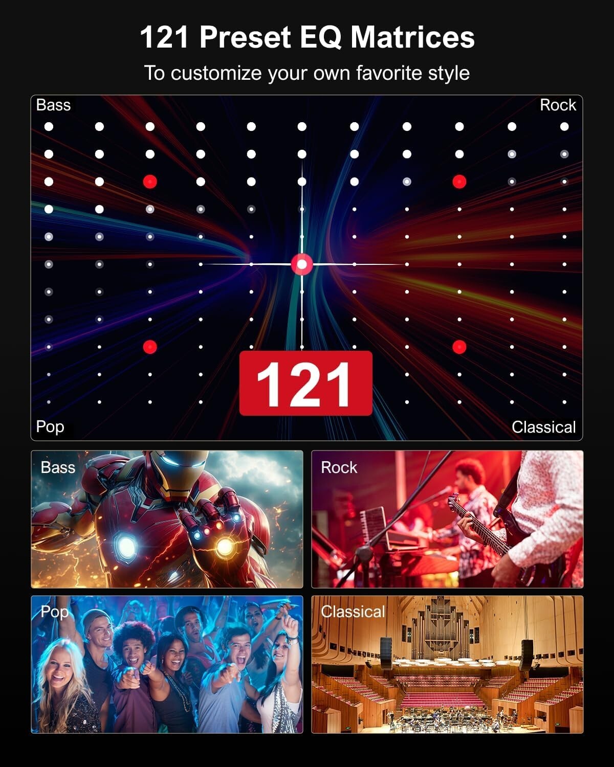 Premium 7.1ch Virtual Soundbar with 4 Adjustable Speakers for Enhanced Immersion