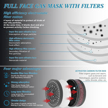 Load image into Gallery viewer, Advanced Full Face Gas Mask for Nuclear &amp; Chemical Protection – Adjustable Fit