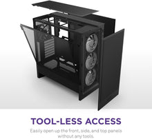 Load image into Gallery viewer, Nzxt H5 Flow RGB 2024 - Advanced Mid-Tower PC Case for Gaming with RGB Lighting