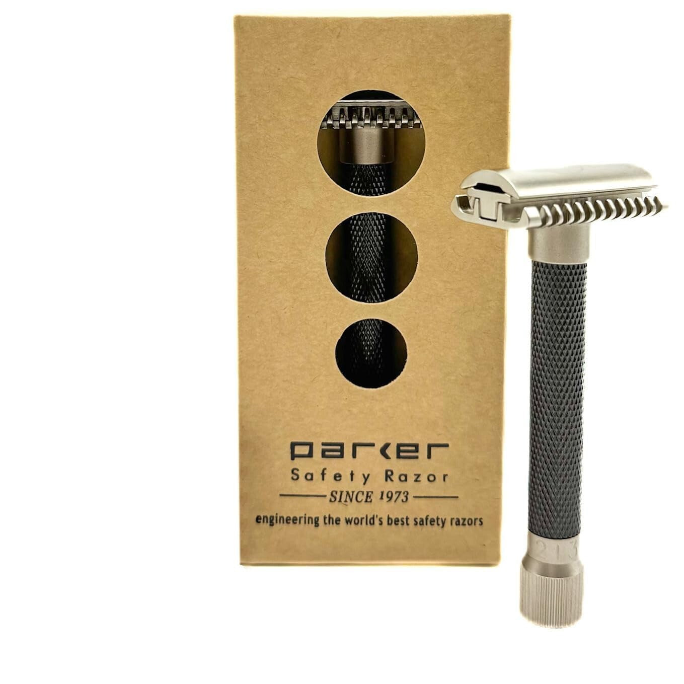 Customizable Shaving - Parker Variant Double Edge Safety Razor with Brass Handle