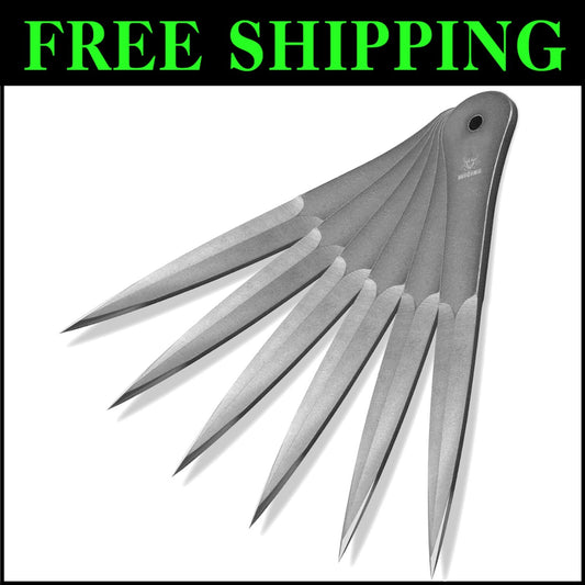Accurate 9.5 Inch Throwing Spikes - Lightweight & Versatile for All Skill Levels