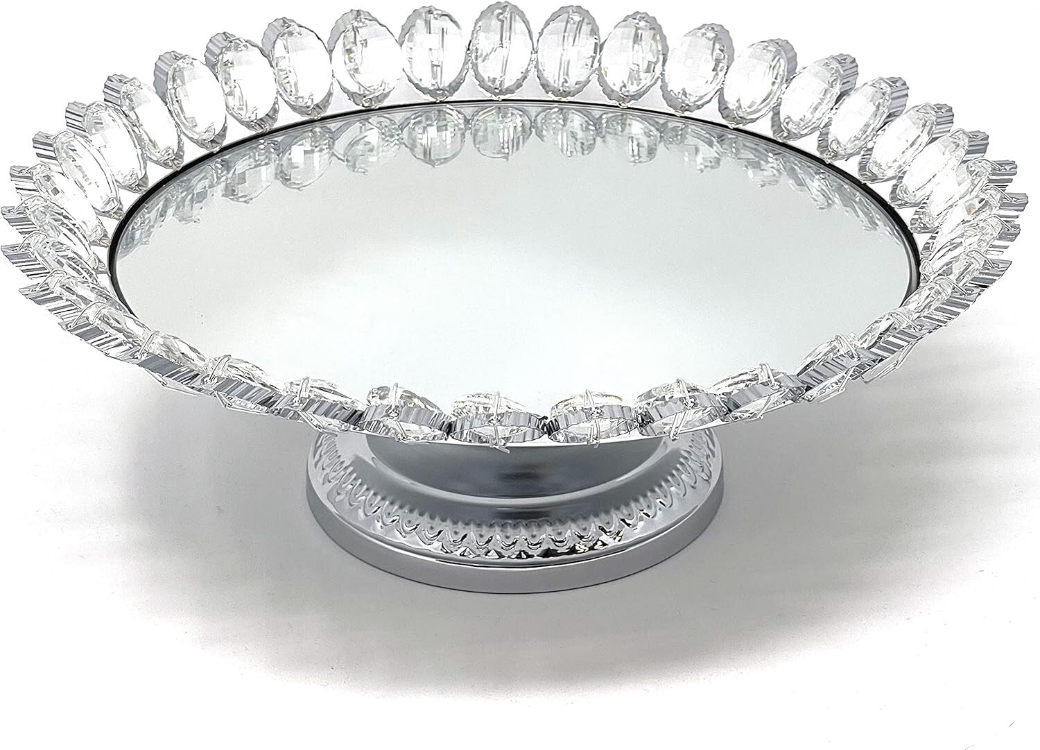 Multi-Purpose Silver Plated Cake Stand Set - Perfect for Weddings & Celebrations