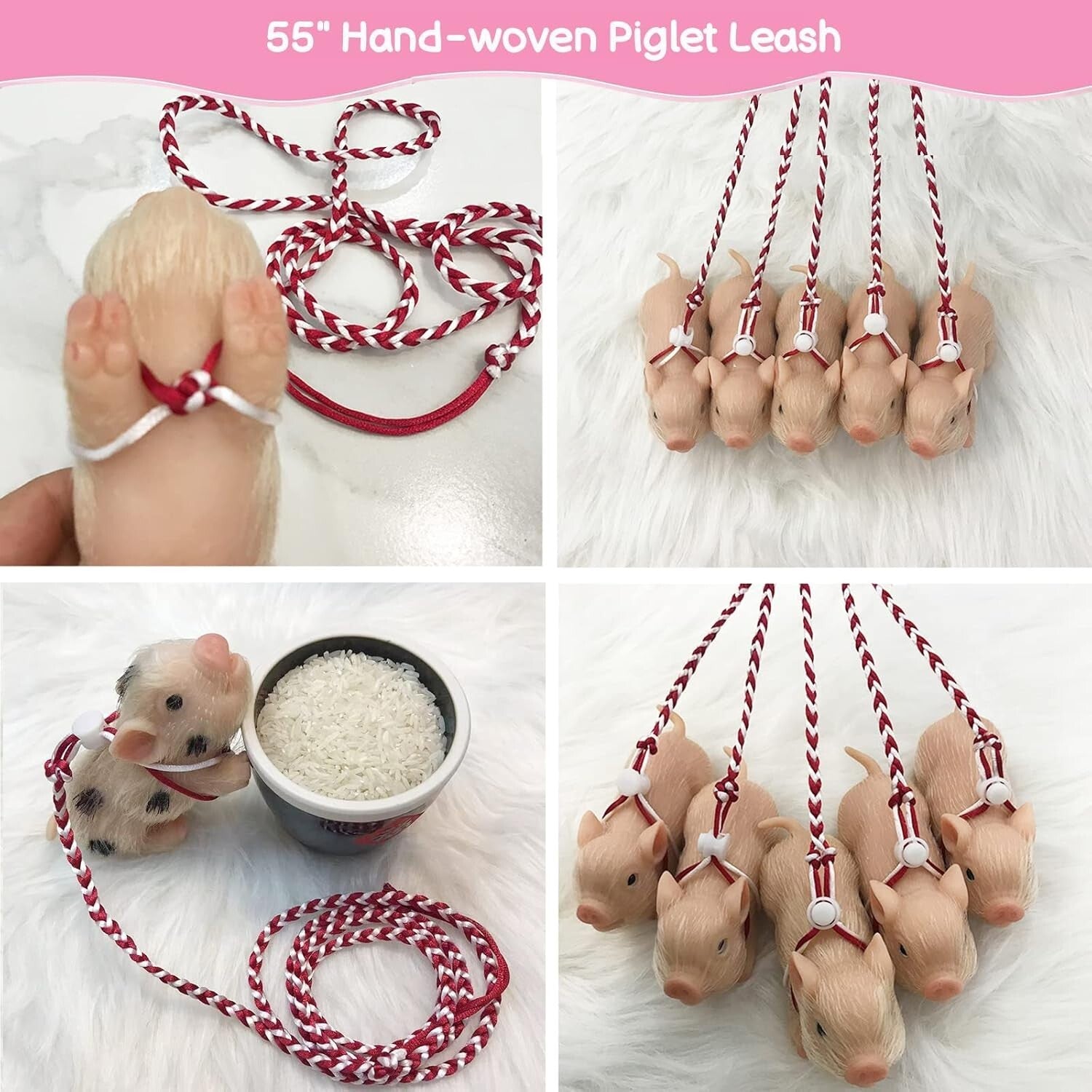 Adorable 5 Inch Realistic Silicone Piglet with Gift Box - Perfect for Kids