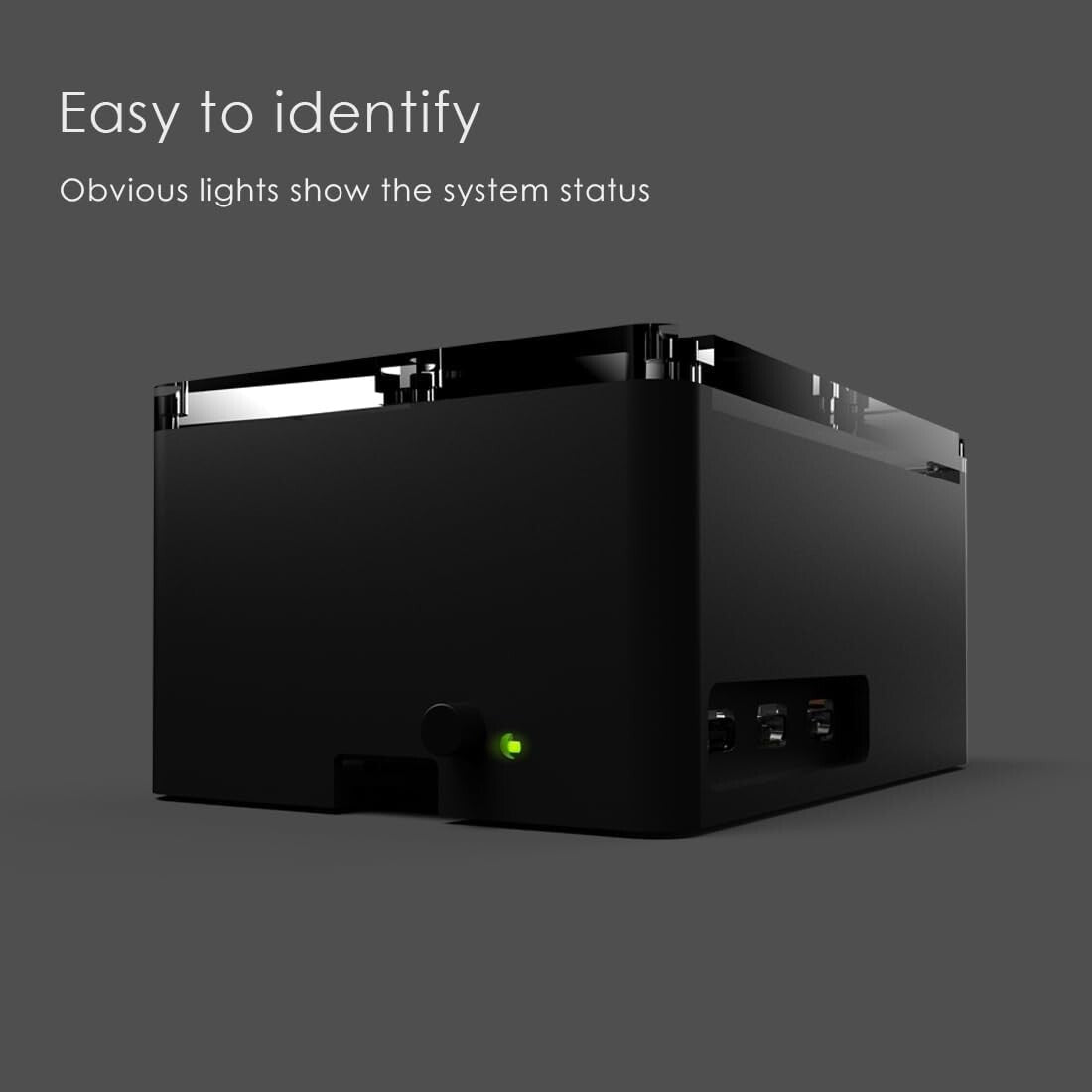 Compact Aluminum Raspberry Pi 5 Case - Silent Cooling with Silicone Thermal Pads