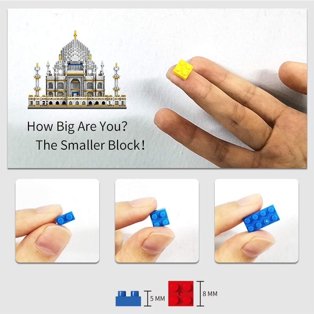 Taj Mahal Building Blocks Kit - Engaging 3950 Piece Gift for Kids & Adults