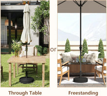 Load image into Gallery viewer, Weather-Resistant 70 lb Fillable Base for Market Table Umbrellas - Black Finish