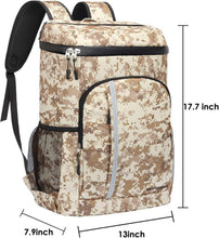 Load image into Gallery viewer, Large Capacity 45 Cans Insulated Backpack Cooler – Perfect for Hiking &amp; Picnics