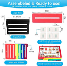 Load image into Gallery viewer, Portable Autism Communication Kit with 162 Photo Cards &amp; Color-Coded Dividers