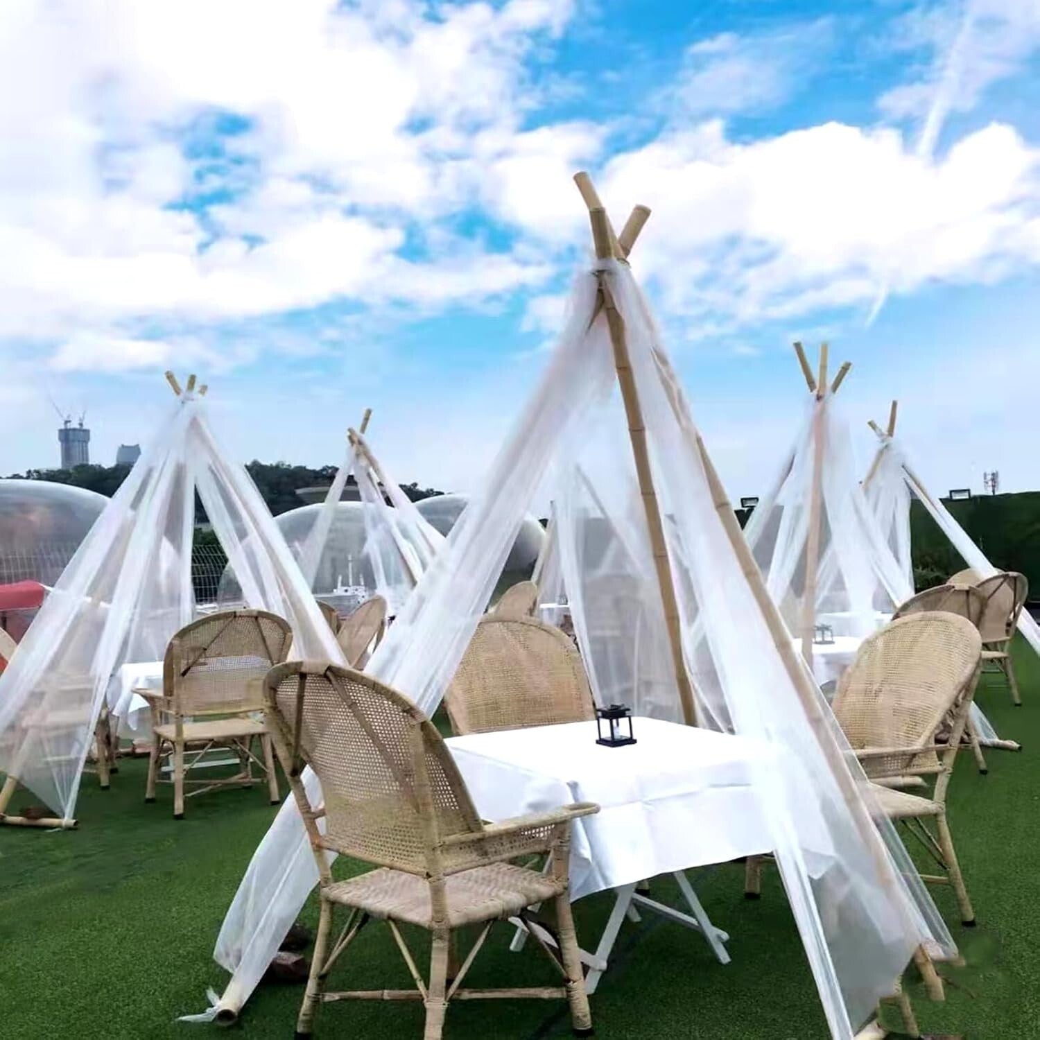 Sturdy 8 Ft Bamboo Plant Stakes - Eco-Friendly Support for Garden & Events