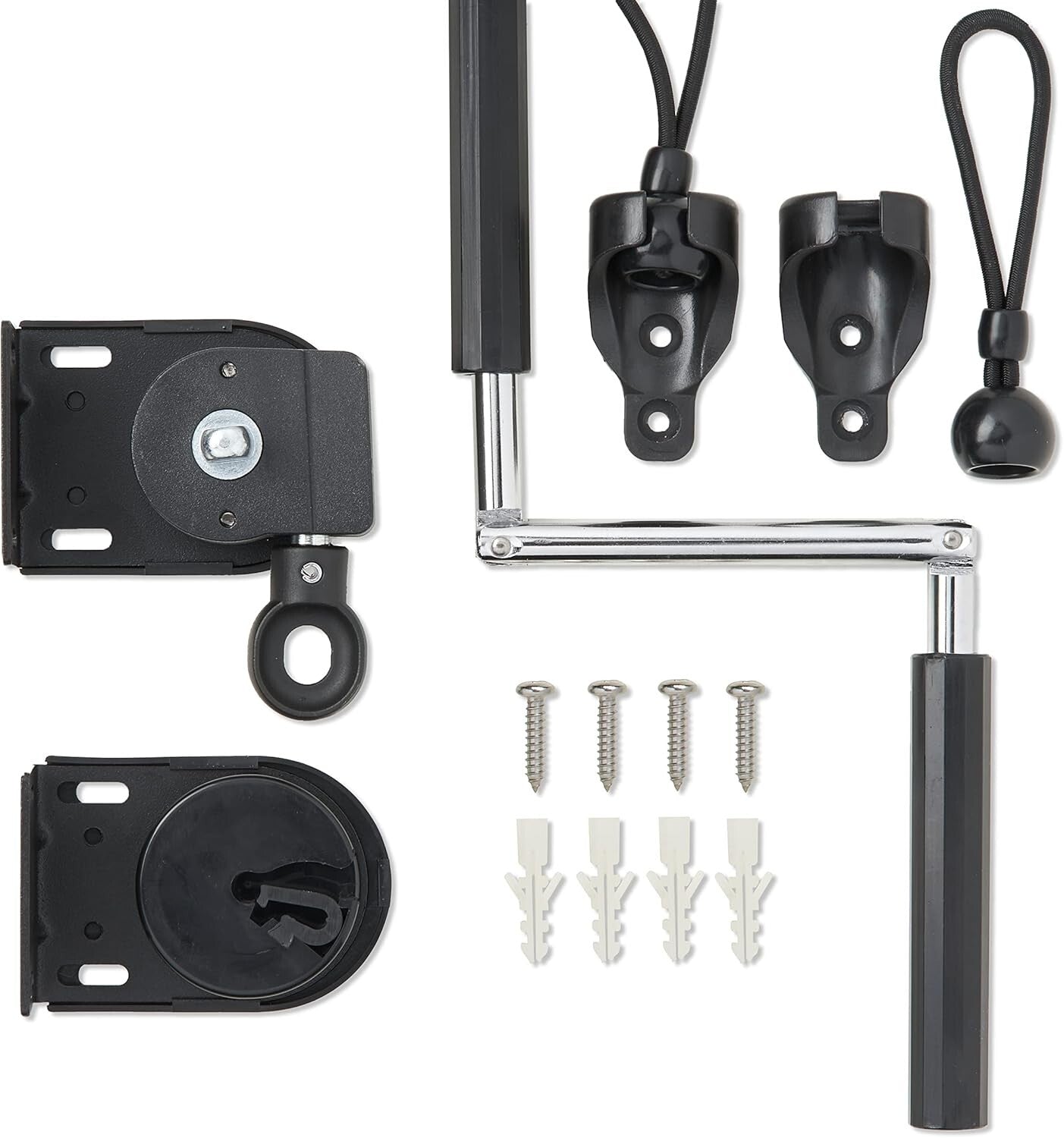 Durable Cordless Roller Shade with Wand Crank - 90% UV Block, 4' W X 6' L