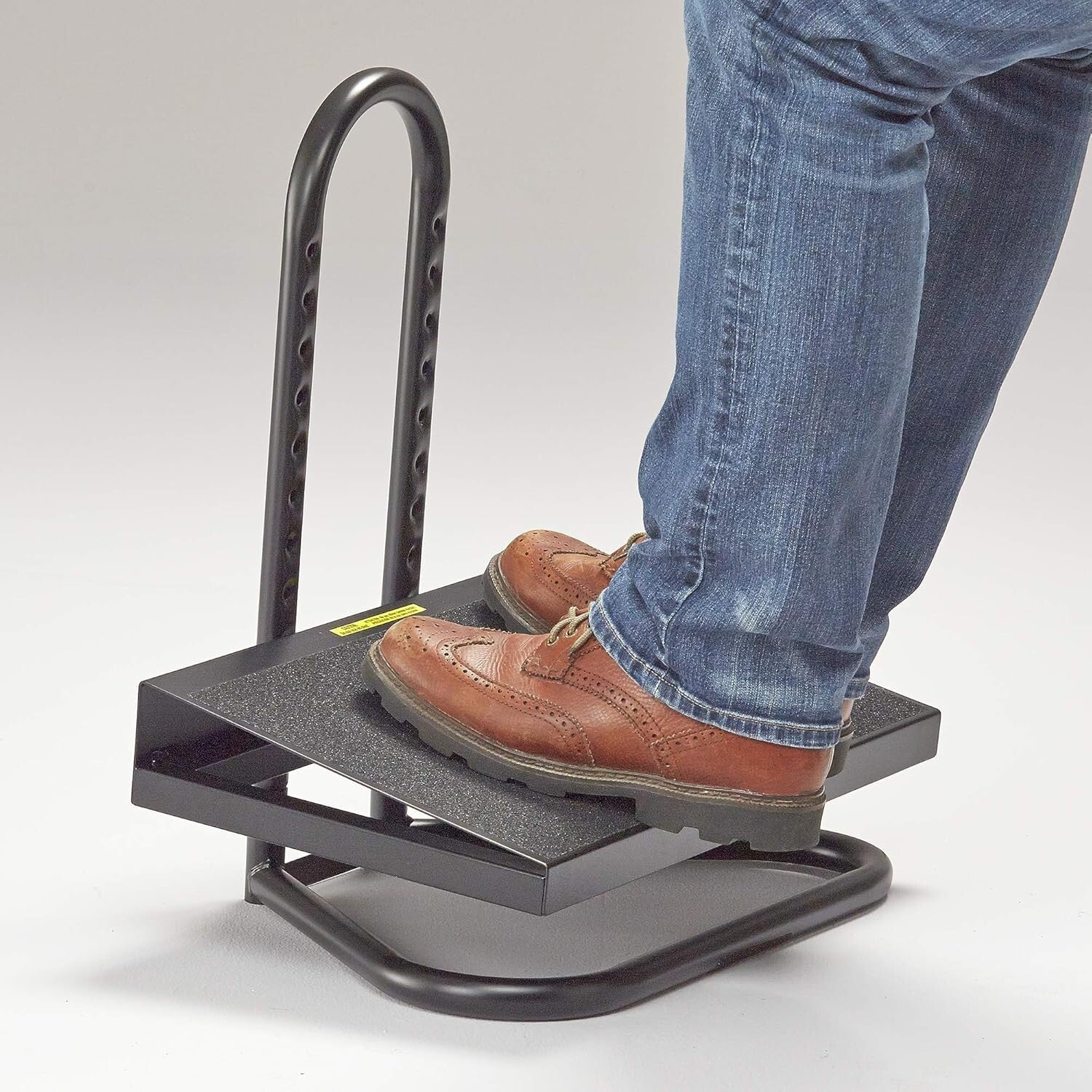 Heavy-Gauge Steel Footrest with 9 Adjustable Heights - Relieve Fatigue in Style