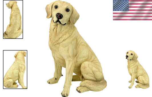 Charming Hand-Painted Golden Retriever Dog Figurine - Perfect Gift & Decor