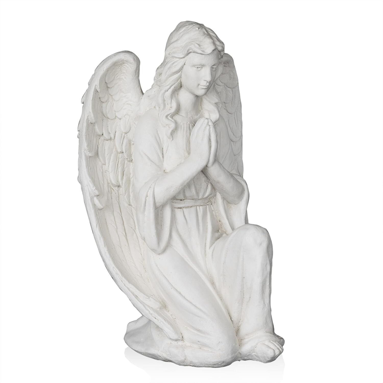 Durable 27" Kneeling Angel Statue - Perfect Indoor/Outdoor Prayer Decor