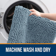 Load image into Gallery viewer, Plush 30x20 Chenille Bath Mat with Rubber Backing - Ultra Absorbent &amp; Cozy