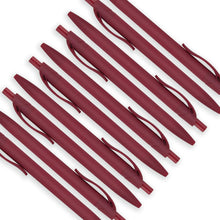 Load image into Gallery viewer, Soft Touch Burgundy Red Retractable Pens - 200 Count, Perfect for Office &amp; Class