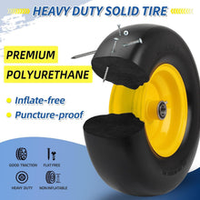 Load image into Gallery viewer, Puncture-Proof 13" Flat-Free Mower Tires with Adjustable Adapter Kit - 2 PCS