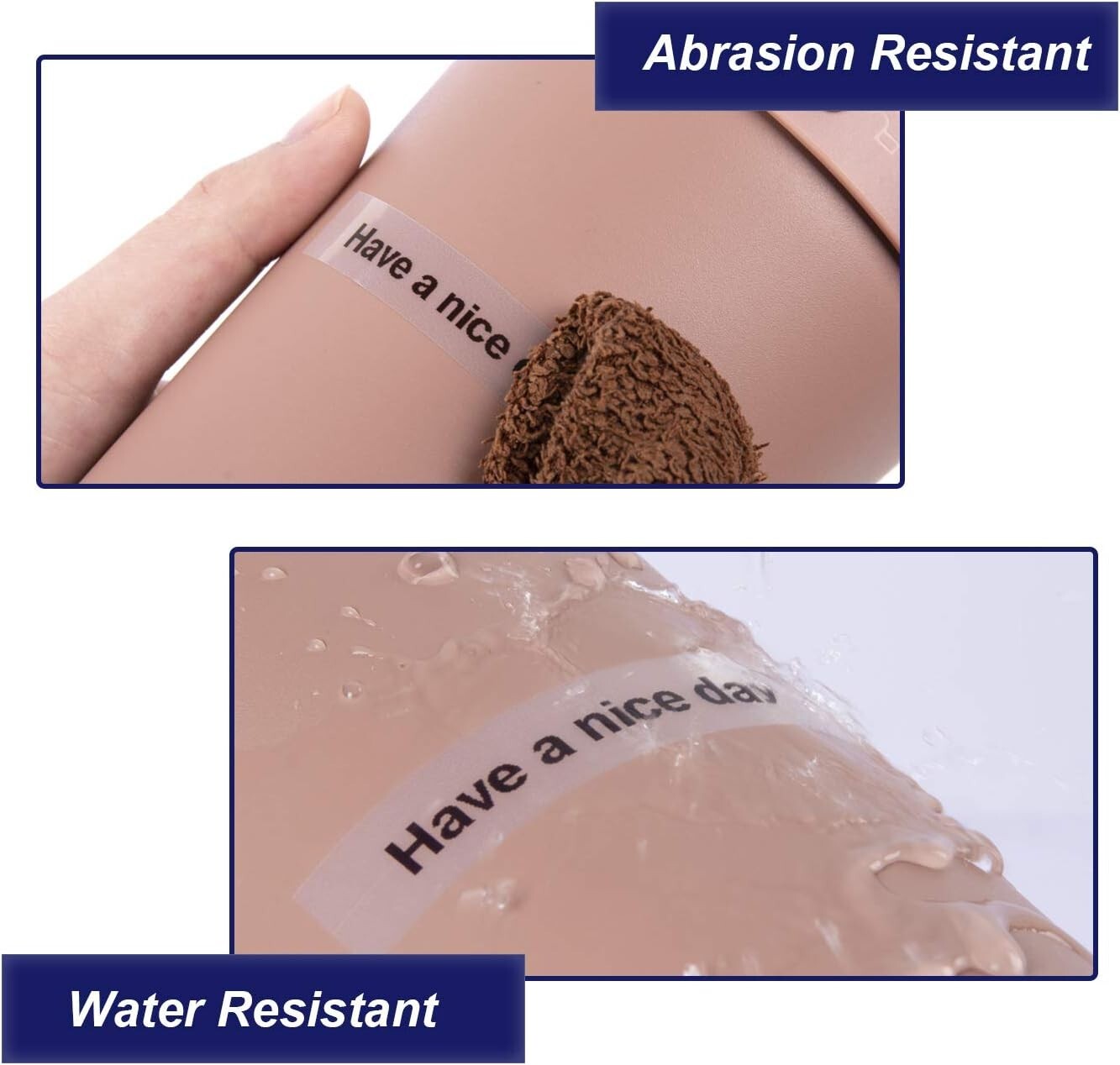 Durable Black on Clear Plastic Labels: 18 Count Compatible with Dymo Printers