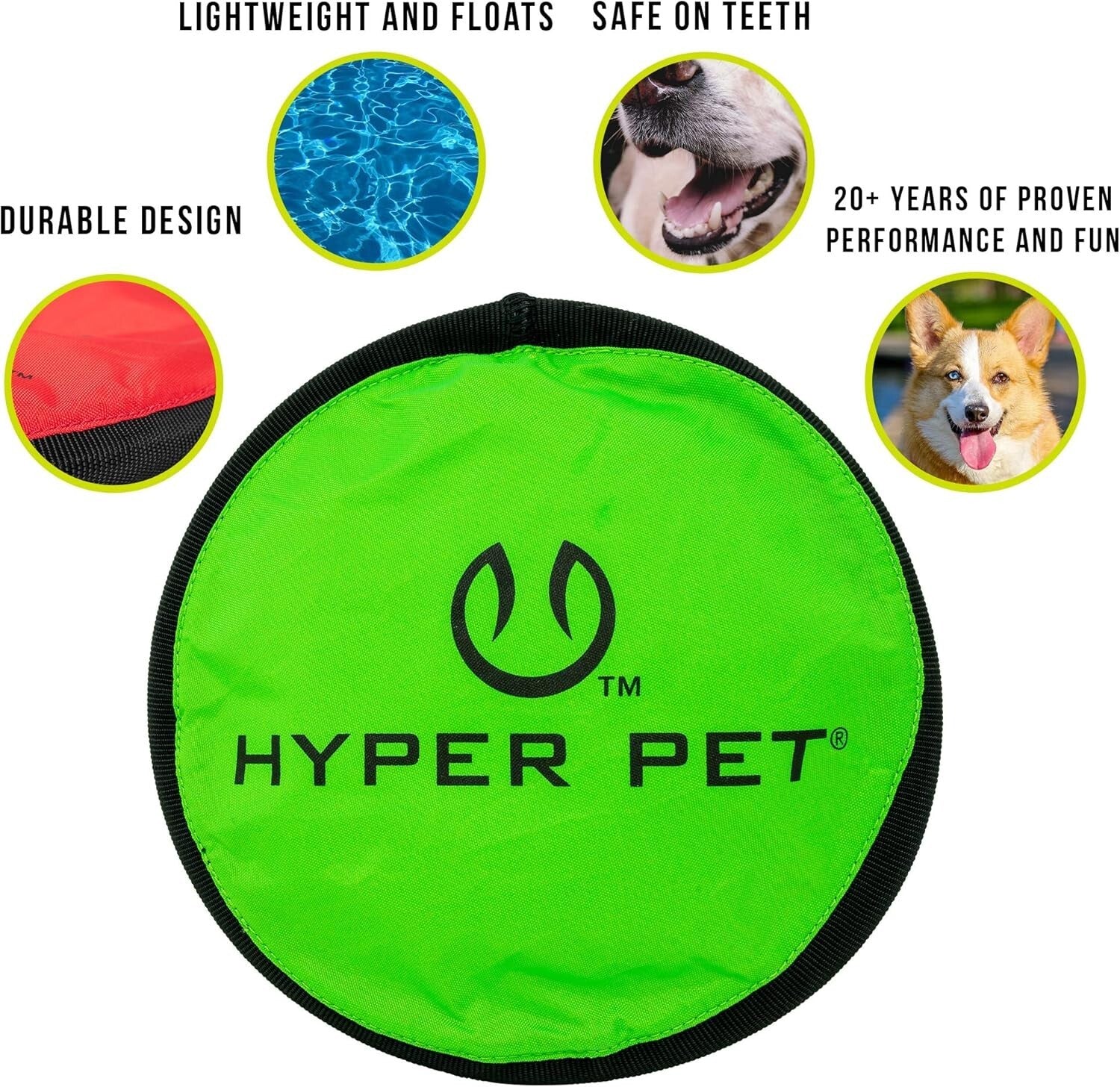 Colorful 9-Inch Soft Dog Discs - Floating Fetch Toy, Pack of 5 for All Breeds