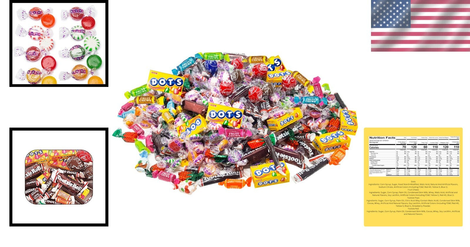 Delightful 11 lb Bulk Assorted Hard Candy & Tootsie Favorites - 600+ Pieces