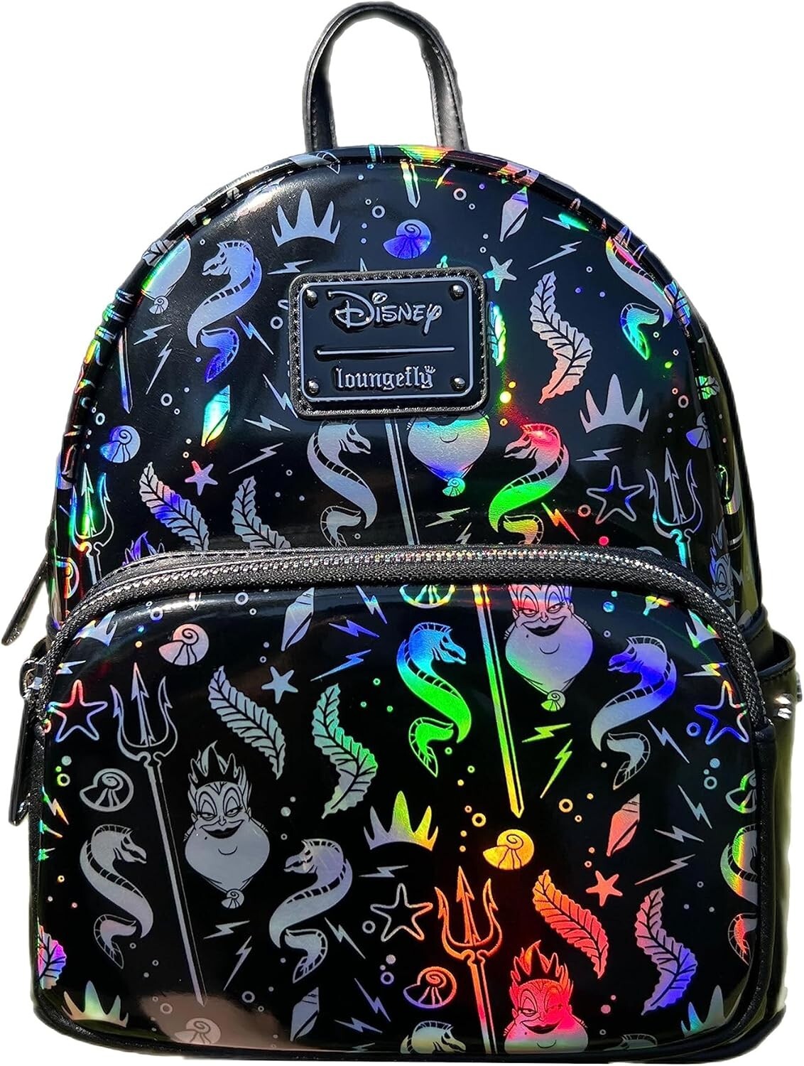 Disney Little Mermaid Ursula Mini Backpack with Adjustable Straps - 10.5 Inches