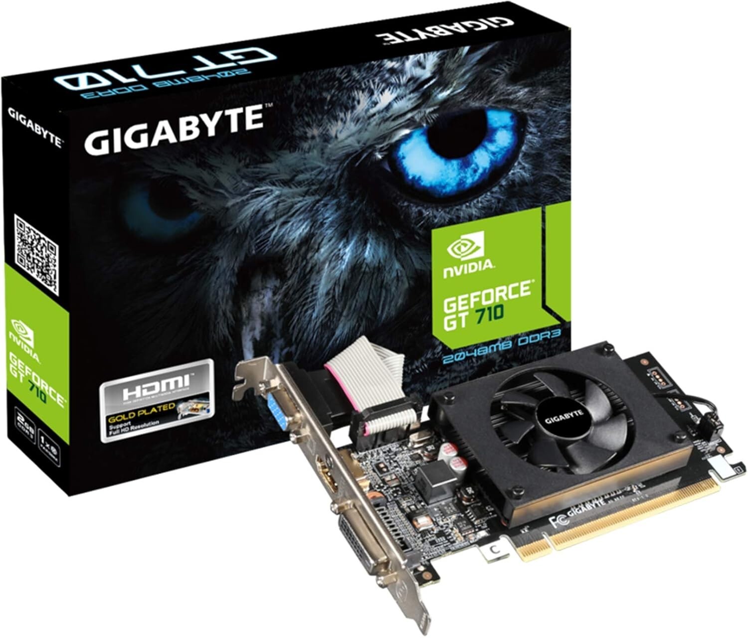 Efficient Low Profile 2GB Nvidia Graphics Card - 4096x2160 Max Resolution