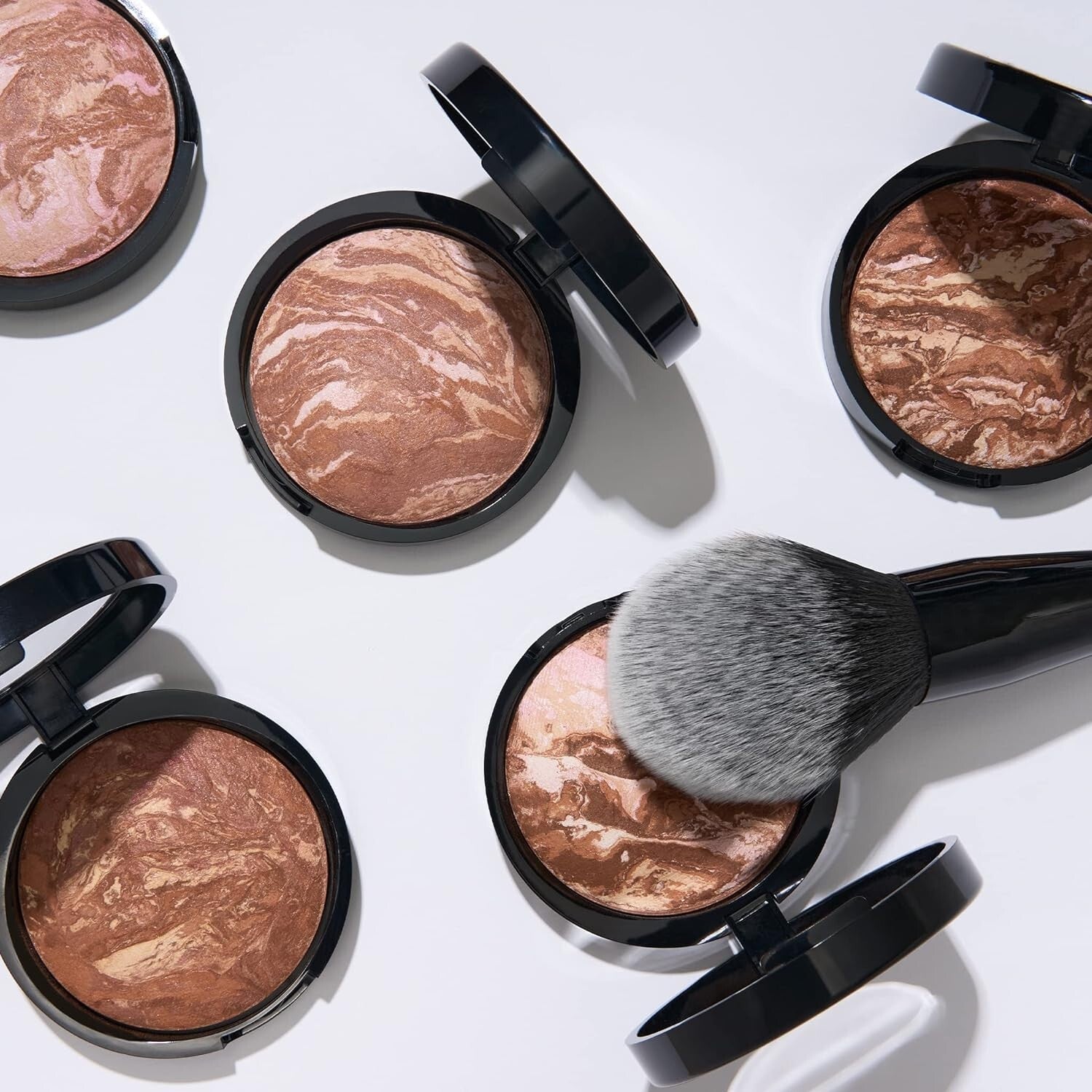 Bronze-n-Brighten Multipurpose Bronzer with Brush - Medium Shade for Radiance