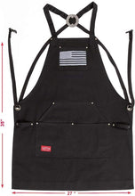 Load image into Gallery viewer, Stylish JayCee Apron for BBQs &amp; Cooking - 5 Pockets and Adjustable Fit